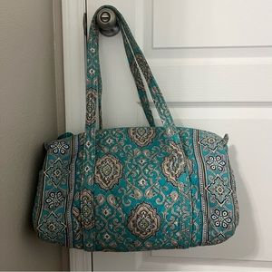 Vera Bradley Totally Turq Small Duffel Bag